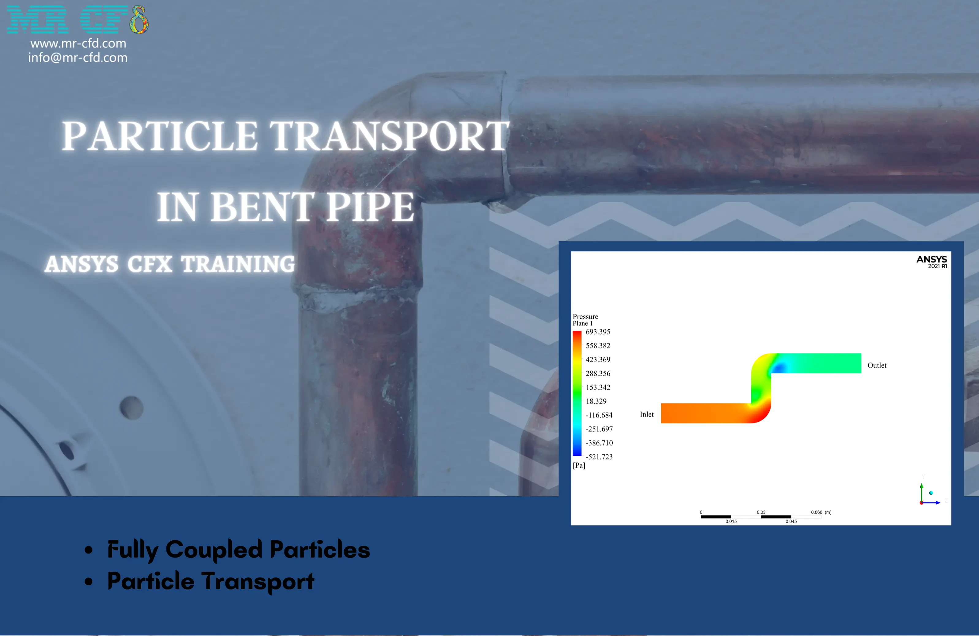 Particle Transport in Bent Pipe by ANSYS CFX