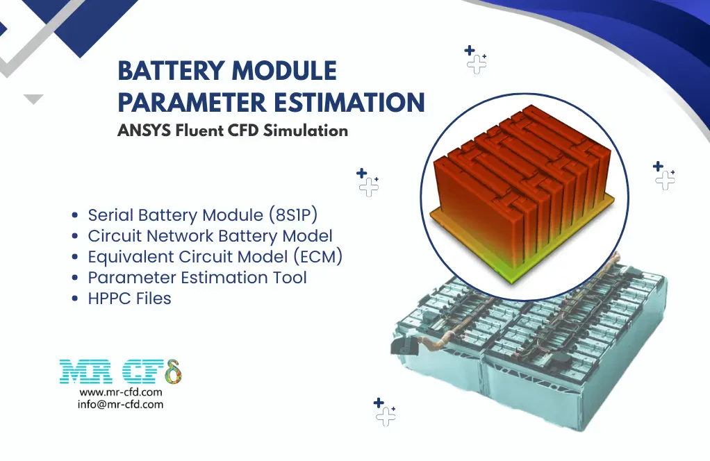 Battery Module, Parameter Estimation, ANSYS Fluent CFD Simulation