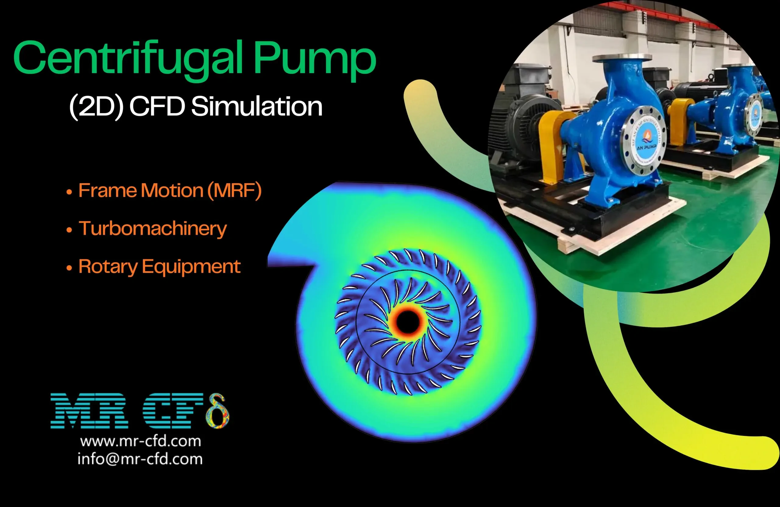 Centrifugal Pump (2D) CFD Simulation Using MRF Approach in ANSYS Fluent