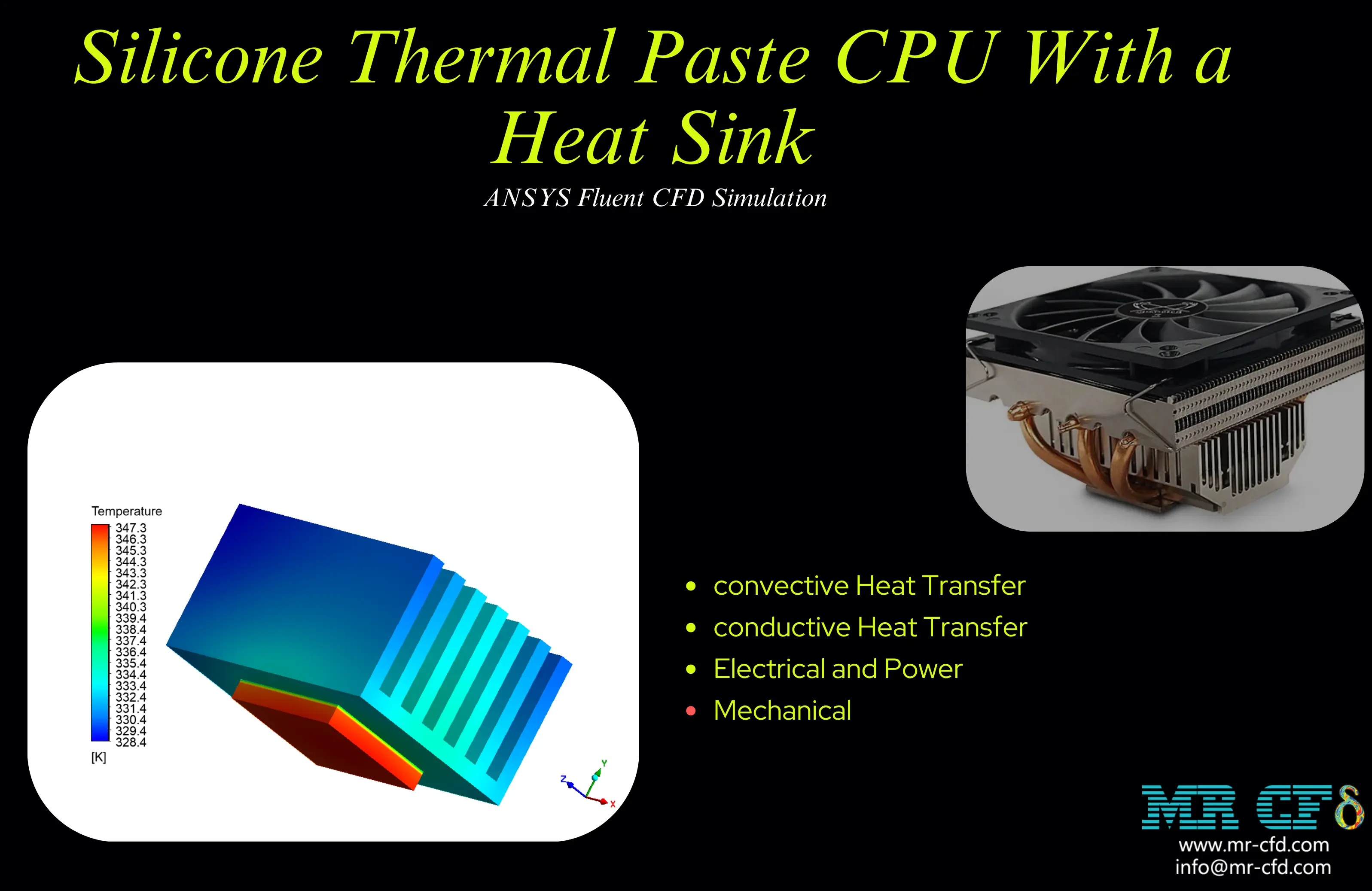 Silicone Thermal Paste CPU with a Heat Sink CFD Simulation by ANSYS Fluent