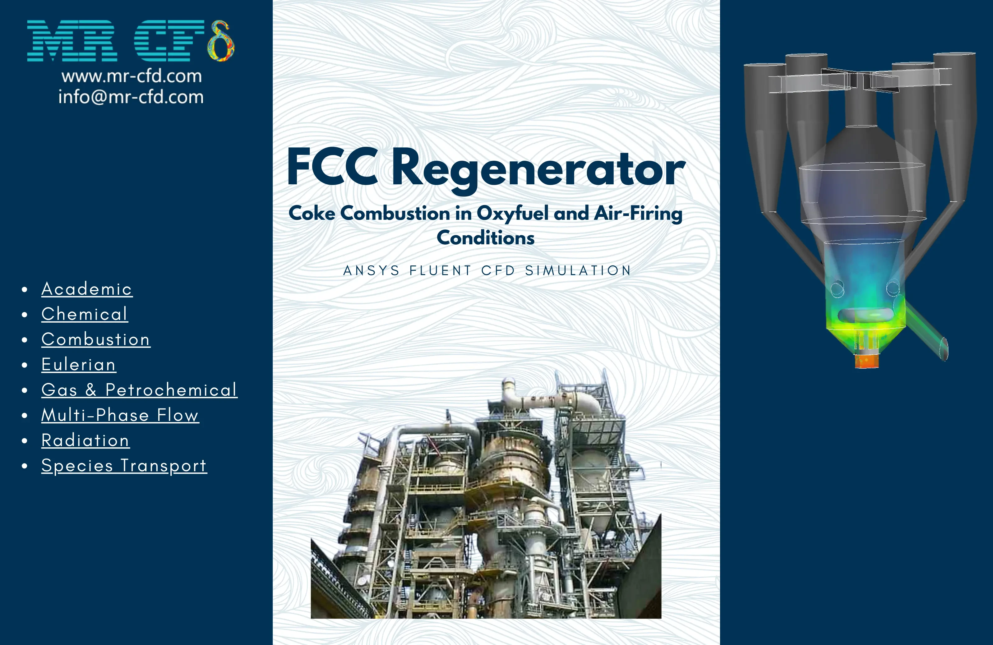 FCC Regenerator for Coke Combustion, Ansys Fluent CFD