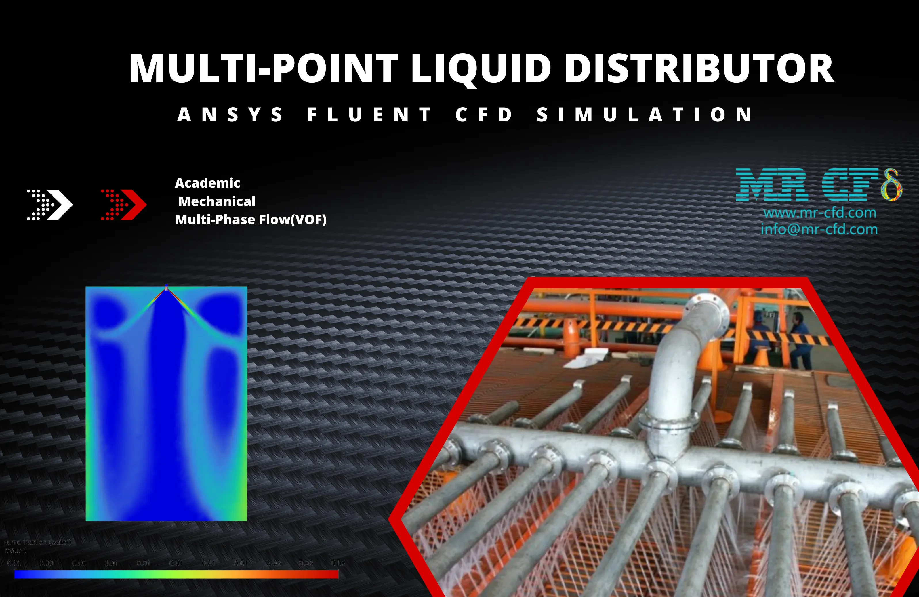 Multi-point Liquid Distributor, Ansys Fluent CFD Simulation