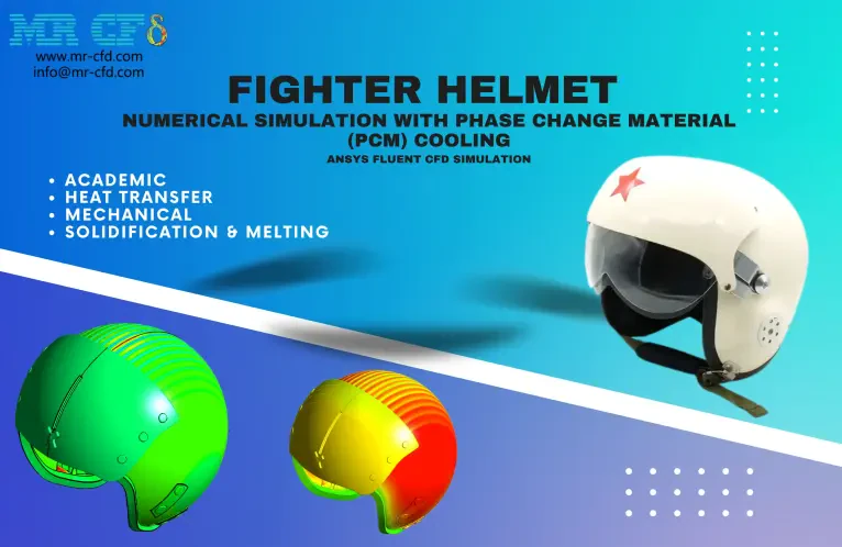 Fighter Helmet Numerical Simulation with Phase Change Material (PCM) Cooling