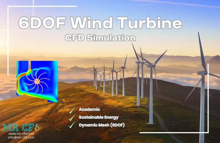 6DOF Wind Turbine CFD Simulation