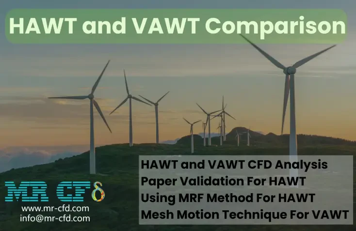 HAWT and VAWT Comparison, (Mesh Motion and MRF)