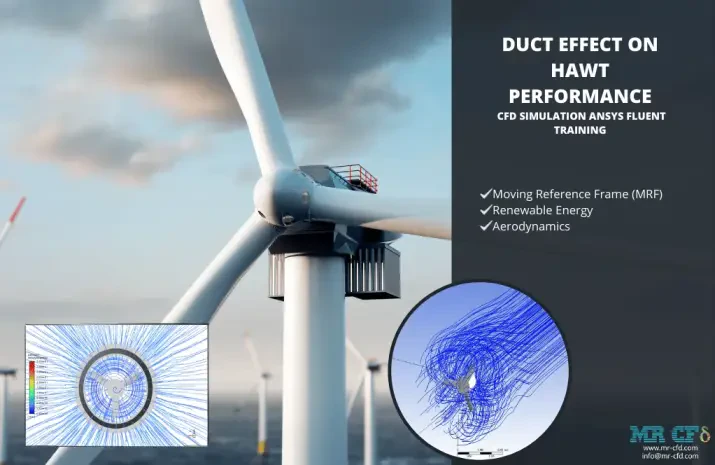 Duct Effect on HAWT Performance, CFD Simulation ANSYS Fluent Training