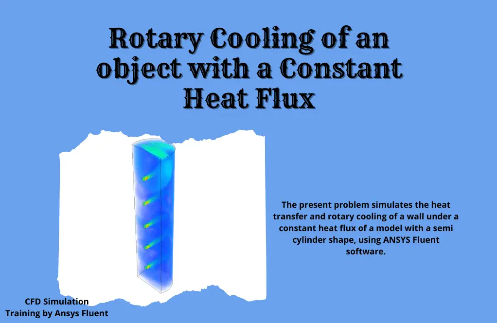 Rotary Cooling of an object with a Constant Heat Flux, ANSYS Fluent training
