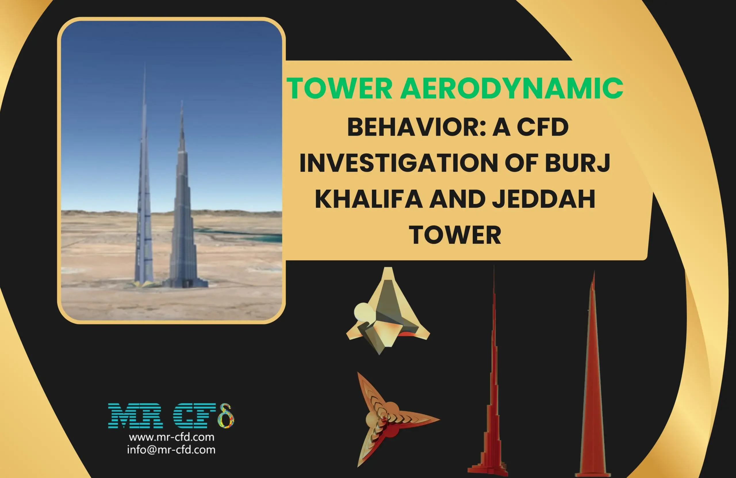 Tower Aerodynamic Behavior: A CFD Investigation of Burj Khalifa and Jeddah Tower