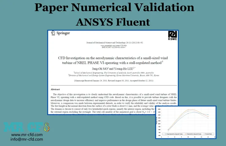 Horizontal Axis Wind Turbine (HAWT), Paper Numerical Validation, ANSYS Fluent