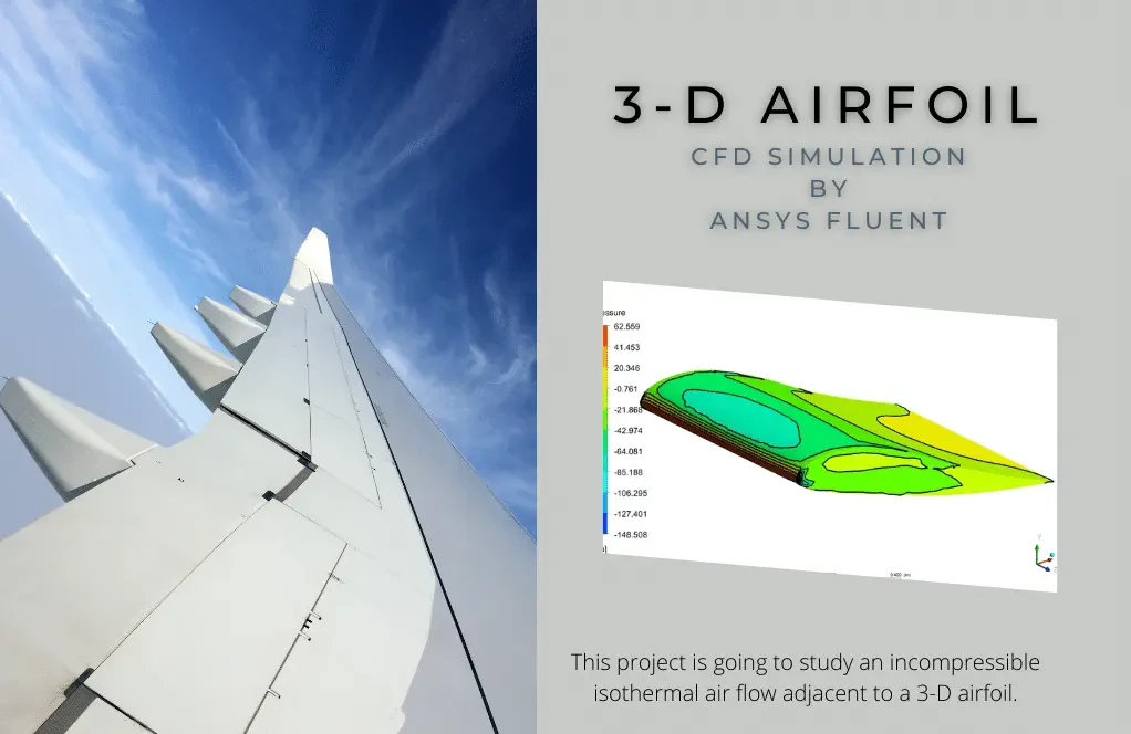 3-D Airfoil CFD Simulation, ANSYS Fluent Training