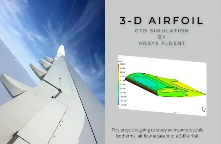 3-D Airfoil CFD Simulation, ANSYS Fluent Training