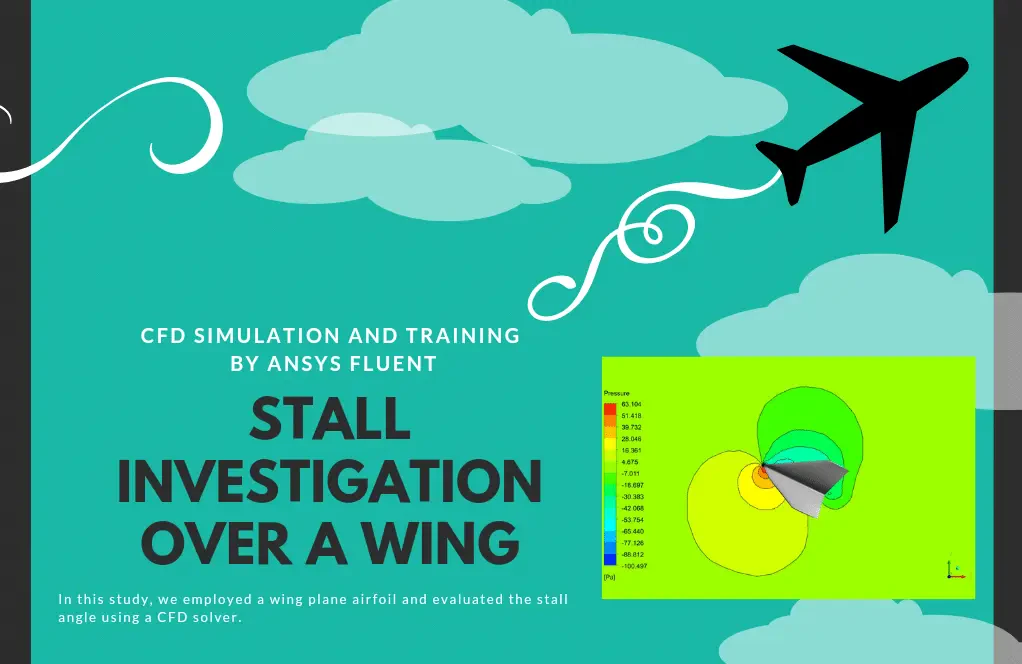 Stall Investigation Over a Wing, ANSYS Fluent CFD Simulation Training