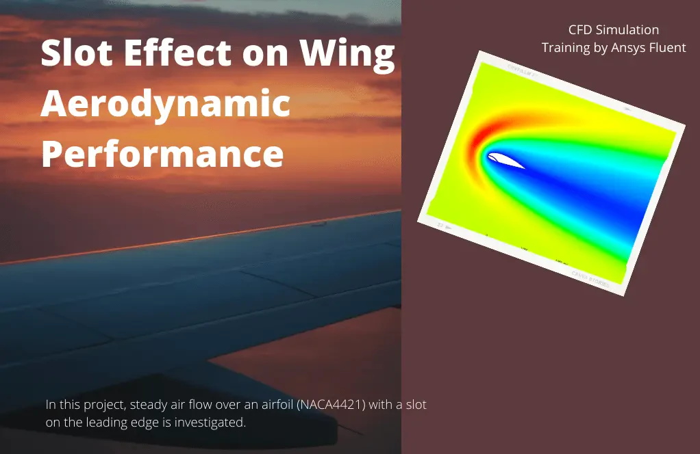 Slot Effect on Wing Aerodynamic Performance, ANSYS Fluent Simulation Training