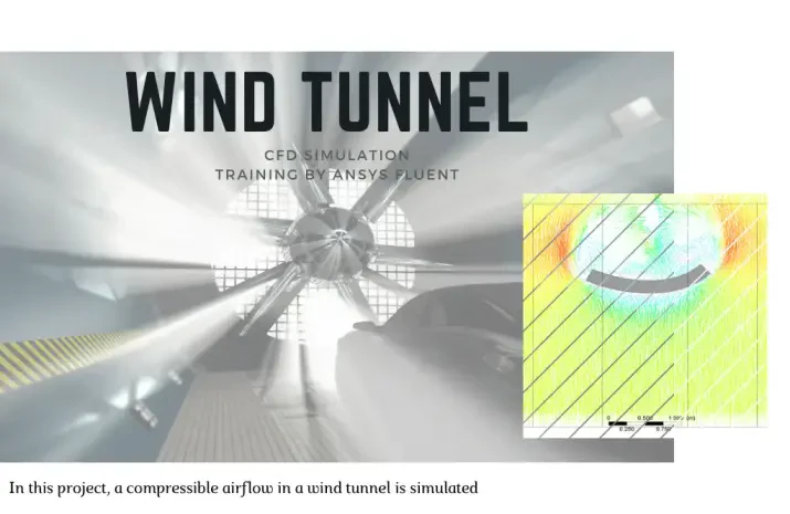 Wind Tunnel CFD Simulation, Compressible Flow, ANSYS Fluent Tutorial