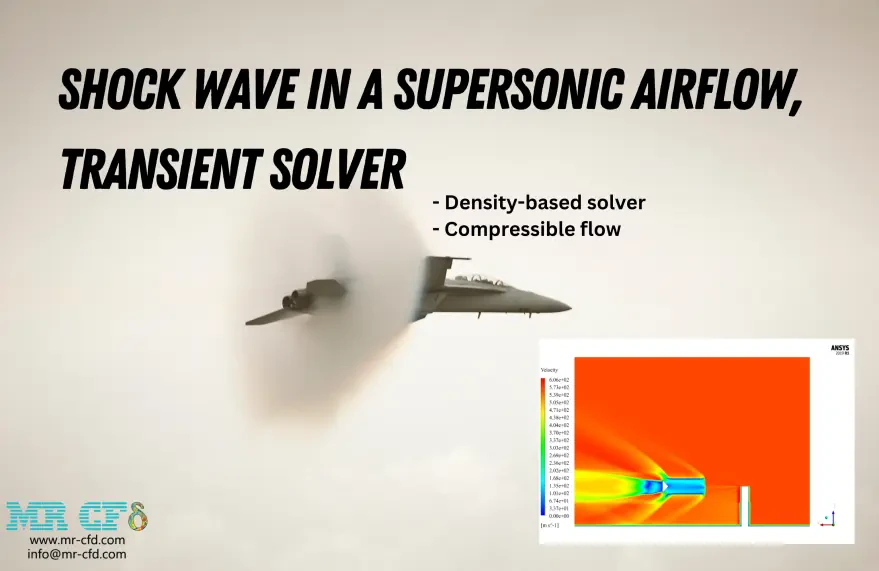 Shock Wave in a Supersonic Airflow, Transient Solver