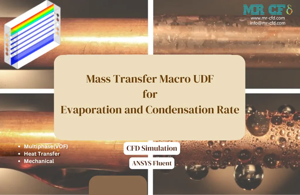 Mass Transfer Macro UDF, Evaporation and Condensation Rate CFD Simulation