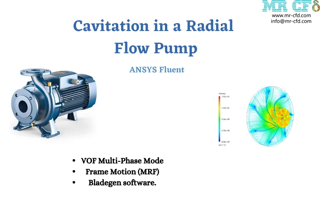 Cavitation in a Radial Flow Pump CFD Simulation