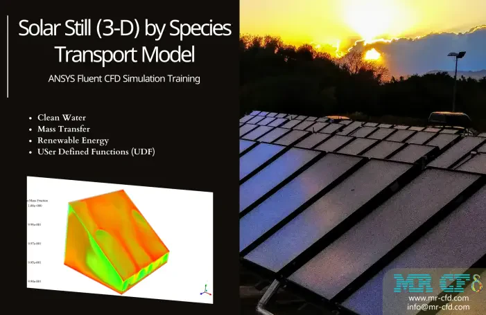 Solar Still (3-D) by Species Transport Model, ANSYS Fluent CFD Simulation Training