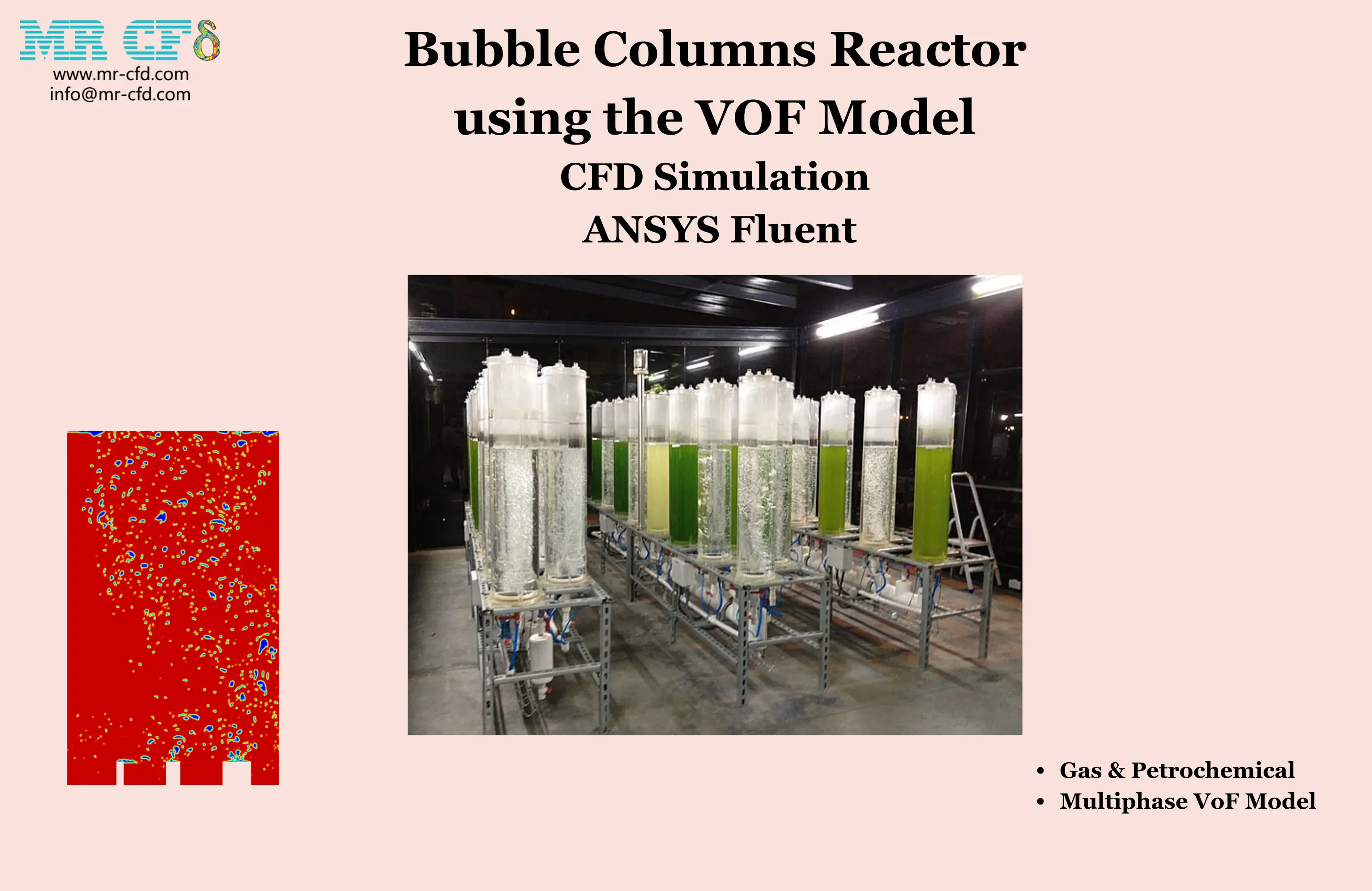 Bubble Columns Reactor CFD Simulation using the VOF Model, ANSYS Fluent