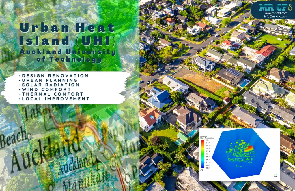Urban Heat Island (UHI) and Urban Air Quality CFD Simulation on a Real Zone