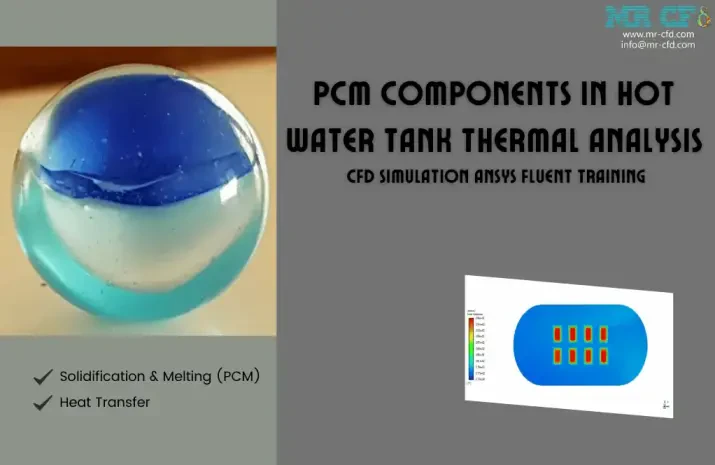PCM Components in Hot Water Tank Thermal Analysis (Load & Discharge), CFD Simulation Training