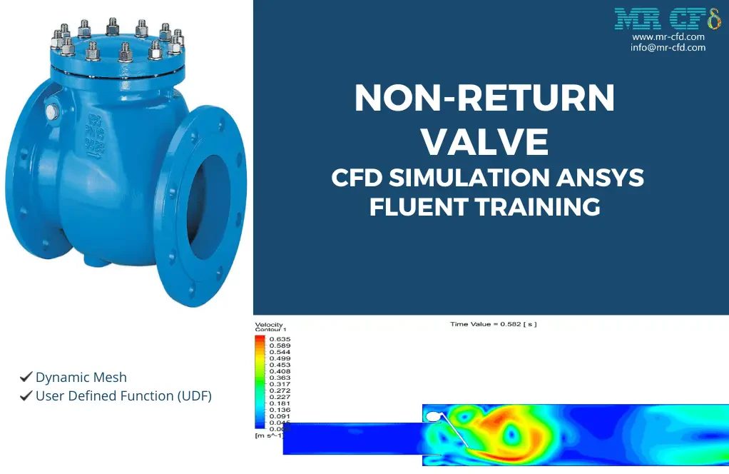 Non-Return Valve (Dynamic Mesh), CFD Simulation ANSYS Fluent Training