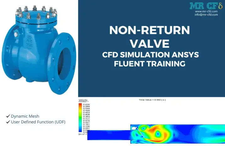 Non-Return Valve (Dynamic Mesh), CFD Simulation ANSYS Fluent Training