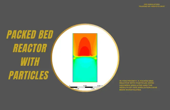 Packed Bed Reactor with Particles CFD Simulation