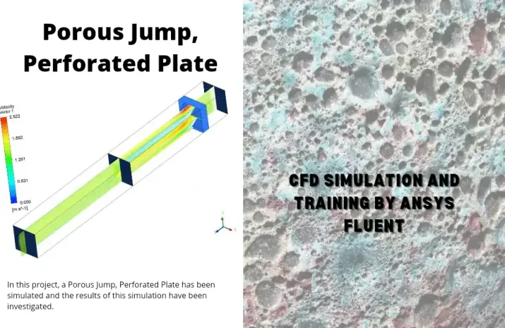 Porous Jump in a Perforated Plate CFD Simulation (DPM)