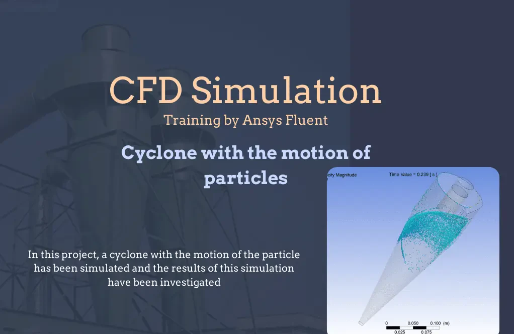 Cyclone with the Motion of Particles, Ansys Fluent CFD Simulation Training
