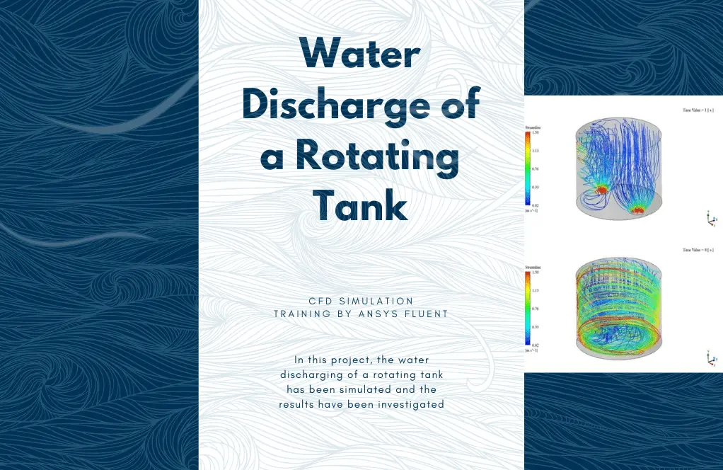Water Discharge of a Rotating Tank, Ansys Fluent CFD Simulation Training