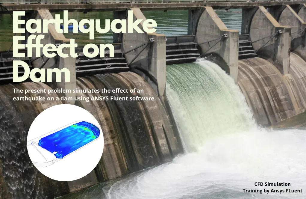 Earthquake Effect on a Dam, CFD Simulation by ANSYS Fluent Tutorial